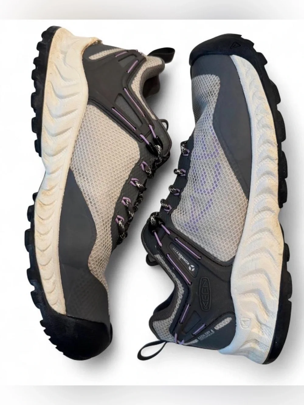 KEEN NXIS EVO Waterproof Hiking Shoes Gray Purple Women’s 8.5